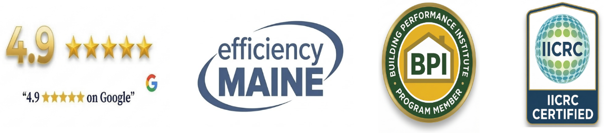 Mattra certifications - BPI Certified, IICRC Certified, Efficiency Maine Registered Vendor