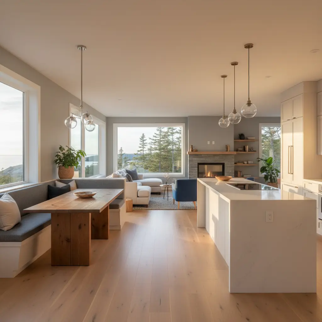 Beautifully renovated Maine home interior