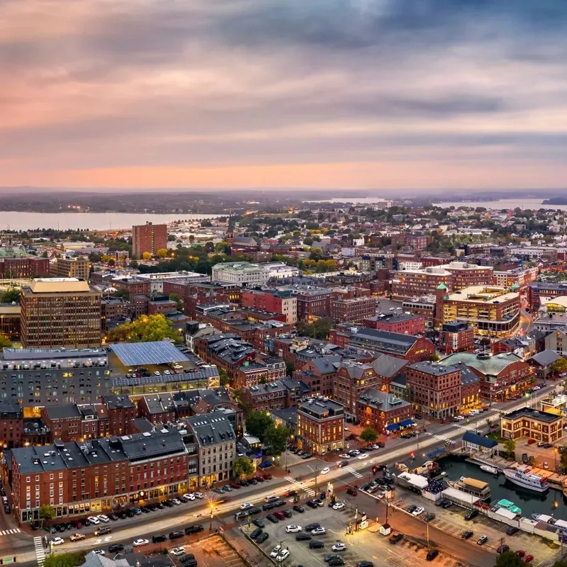 Maine skyline — Efficiency Maine rebate program for insulation upgrades