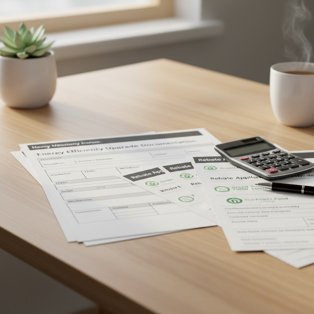 Efficiency Maine rebate documentation and savings planning for insulation projects