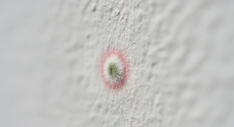 Acremonium mold — early growth on a damp building surface