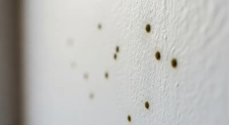 Alternaria mold — early growth on a damp indoor surface