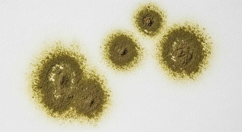 Cladosporium mold — early growth on a damp indoor surface