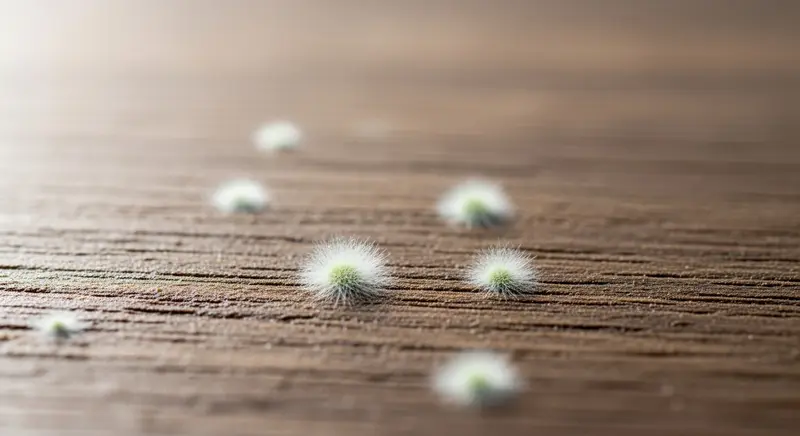 Trichoderma mold — early growth on a moisture-damaged surface